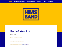 Tablet Screenshot of hmsband.org